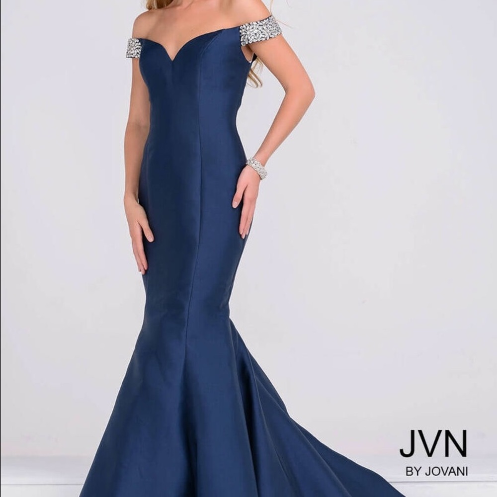 COPY - Jovani off shoulder mermaid dress in green
